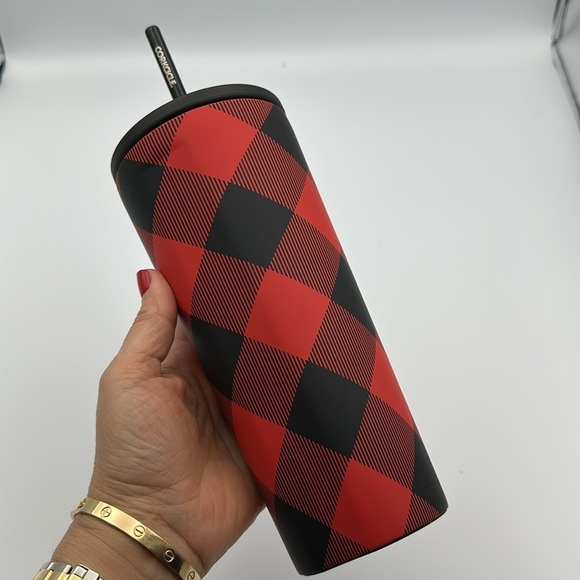 Corkcicle Buffalo Plaid 24 oz Cold Cup Tumbler - Picture 4 of 7